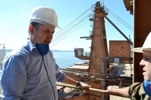 Marcio Pilger em visita ao Porto de Paranaguá/PR - Foto: Divulgação/Cesa